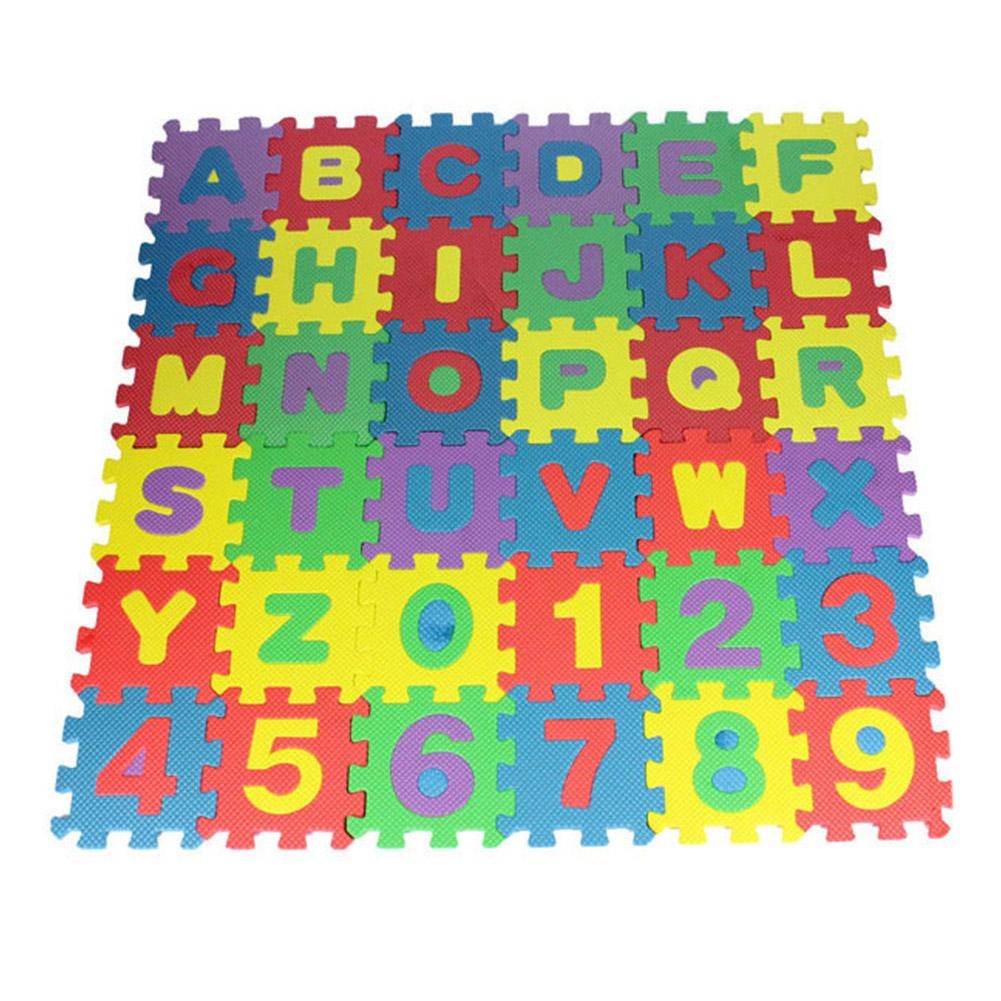 Colorful Foam Alphabet & Number Puzzle Mat – 36-Piece Educational Toy Set
