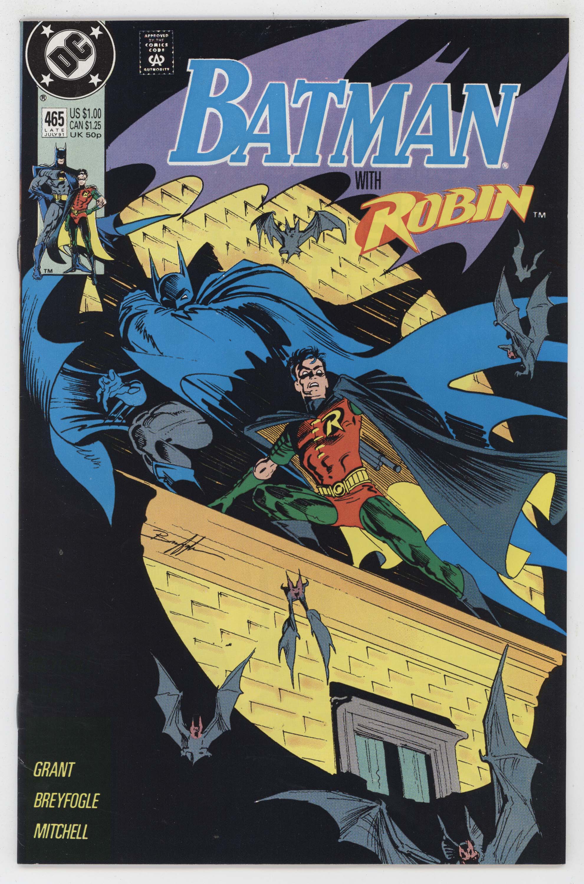 Batman 465 DC 1991 NM Norm Breyfogle