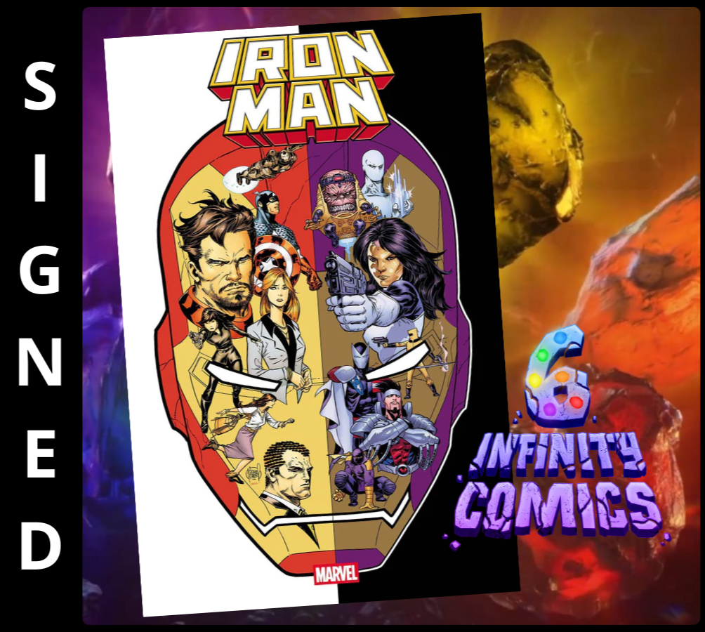 IRON MAN #1 🔥 ADAM KUBERT PROMO ART VARIANT SIGNED BY JOSH WILLIAMSON
