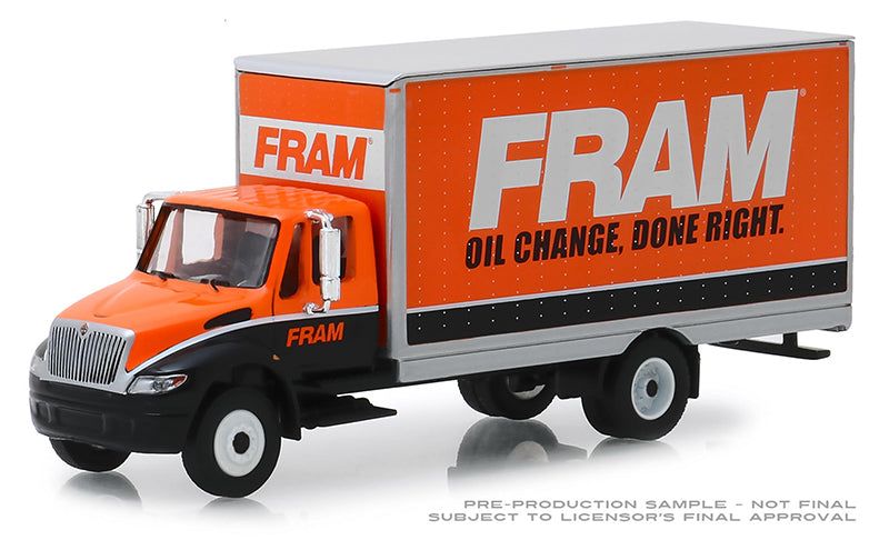 Greenlight 33160-B 1/64 Scale FRAM Oil Filters - 2013 International Durastar Box