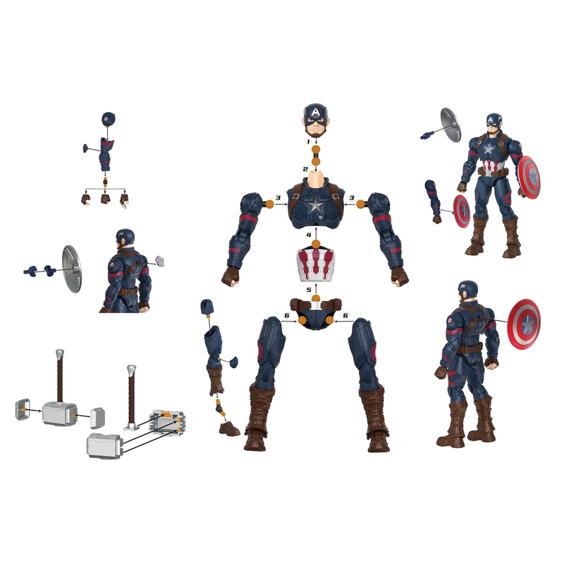 Marvel Infinity Saga Champion Class 03 Captain America Model Kits | Blokees