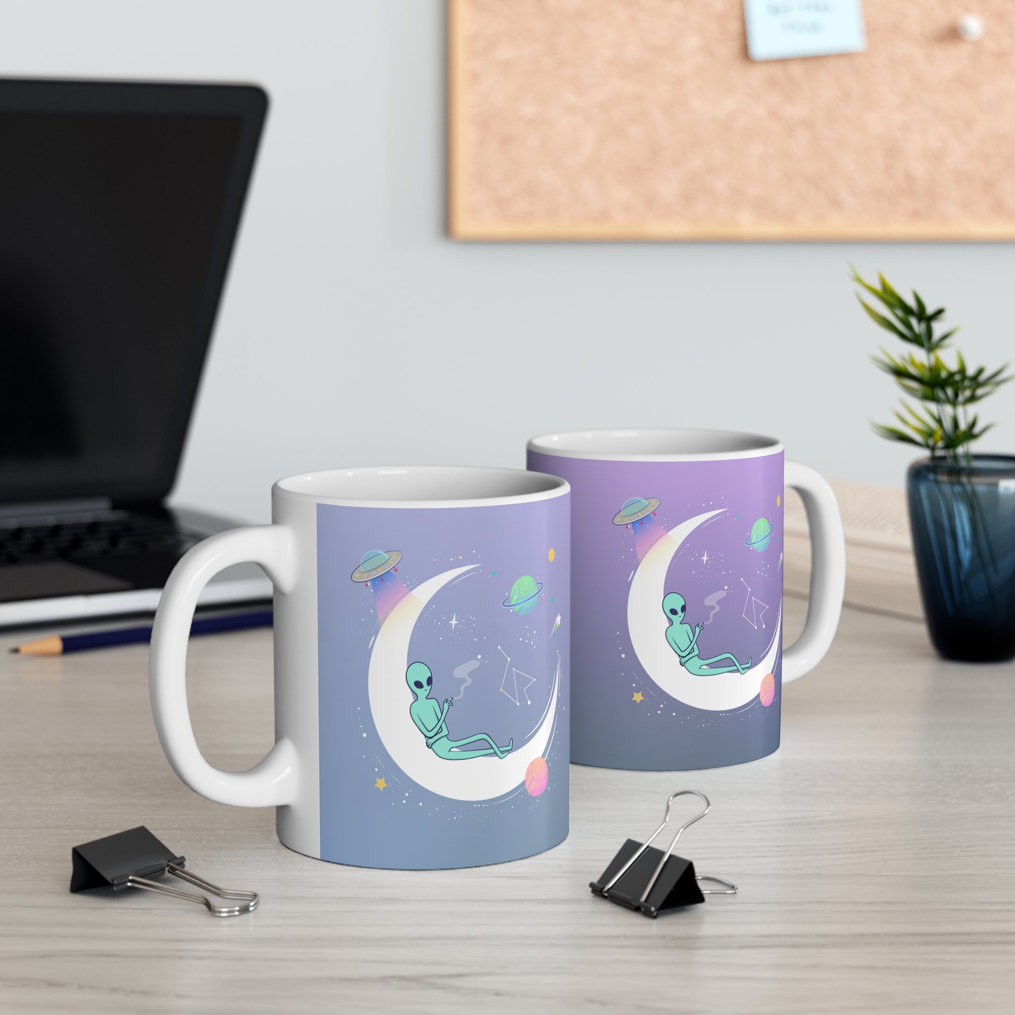 Chilling Alien Purple Mug 11oz