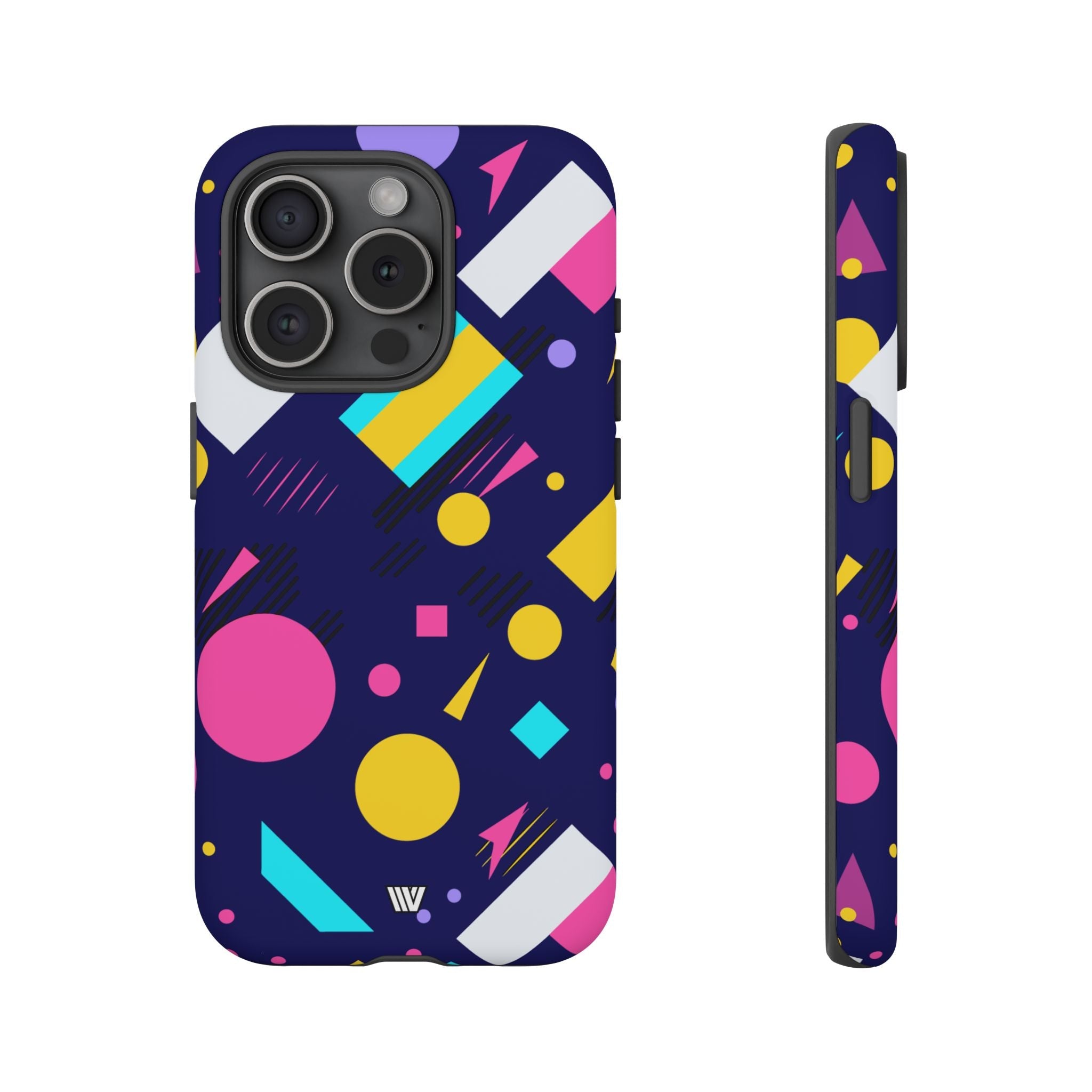 80s / 90s RETRO PATTERN DARK | Tough Phone Case