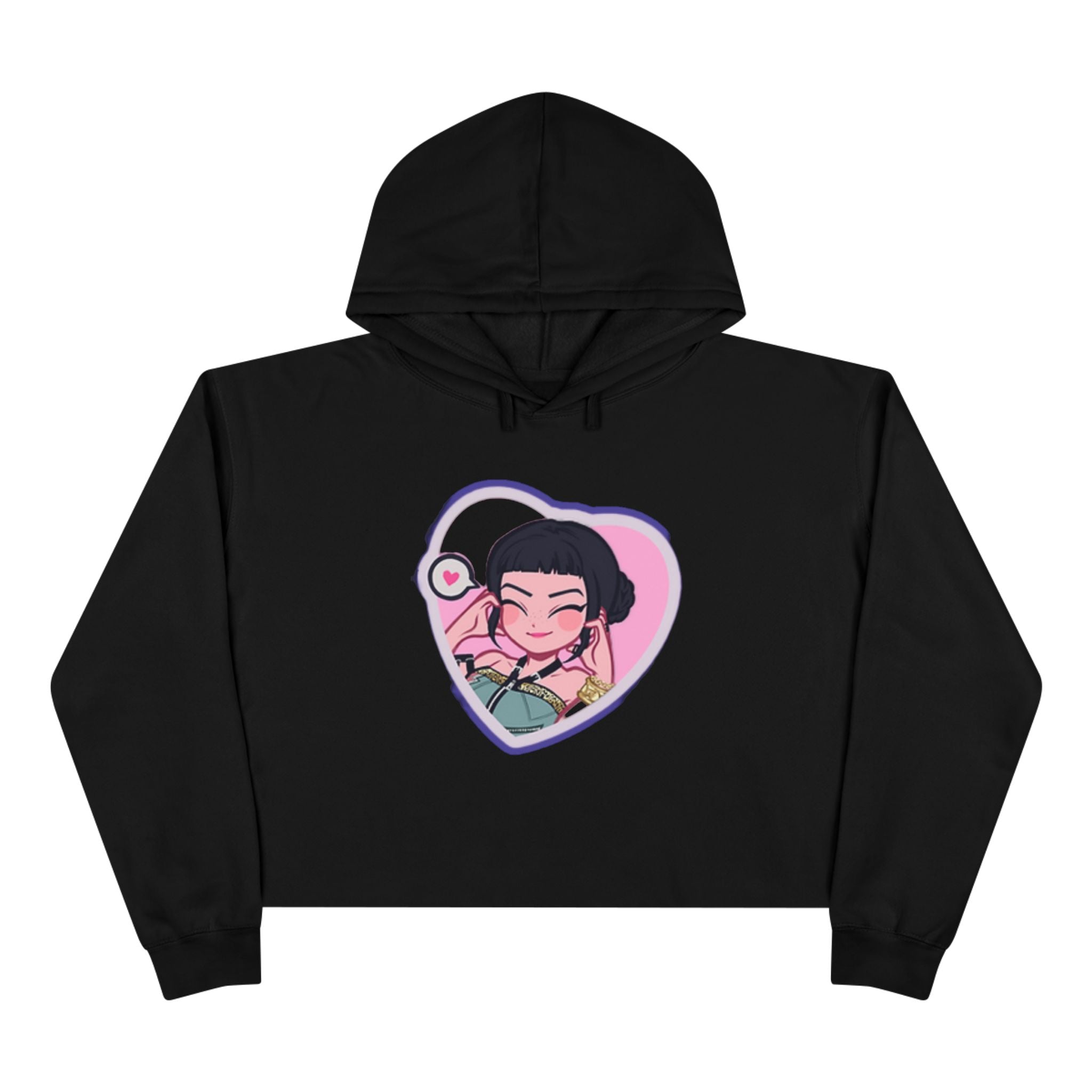 Idol style 2 Crop Hoodie, Stylish Casual Wear, Gift for Anime Fans, Perfect for Parties & Events, Unique Trendy Apparel