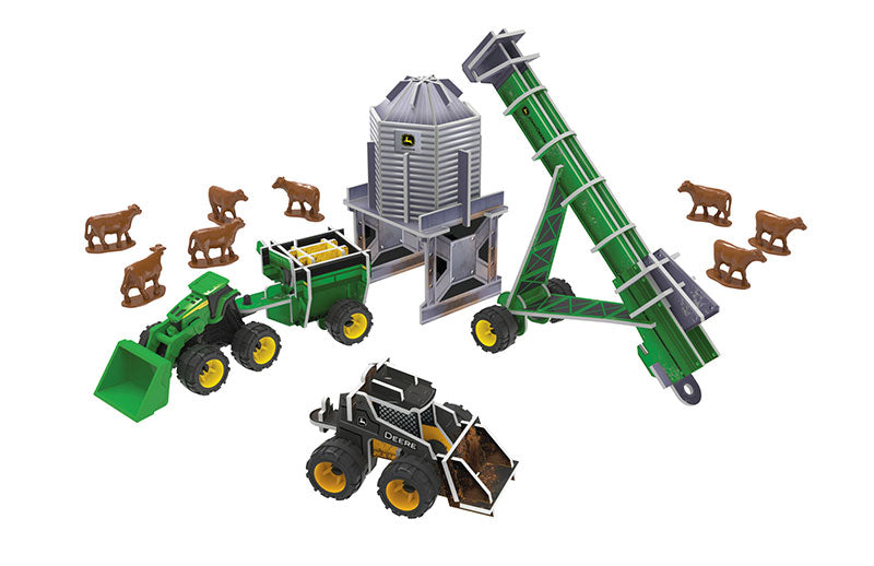 Ertl 47424 Scale John Deere Buildable Grain Playset