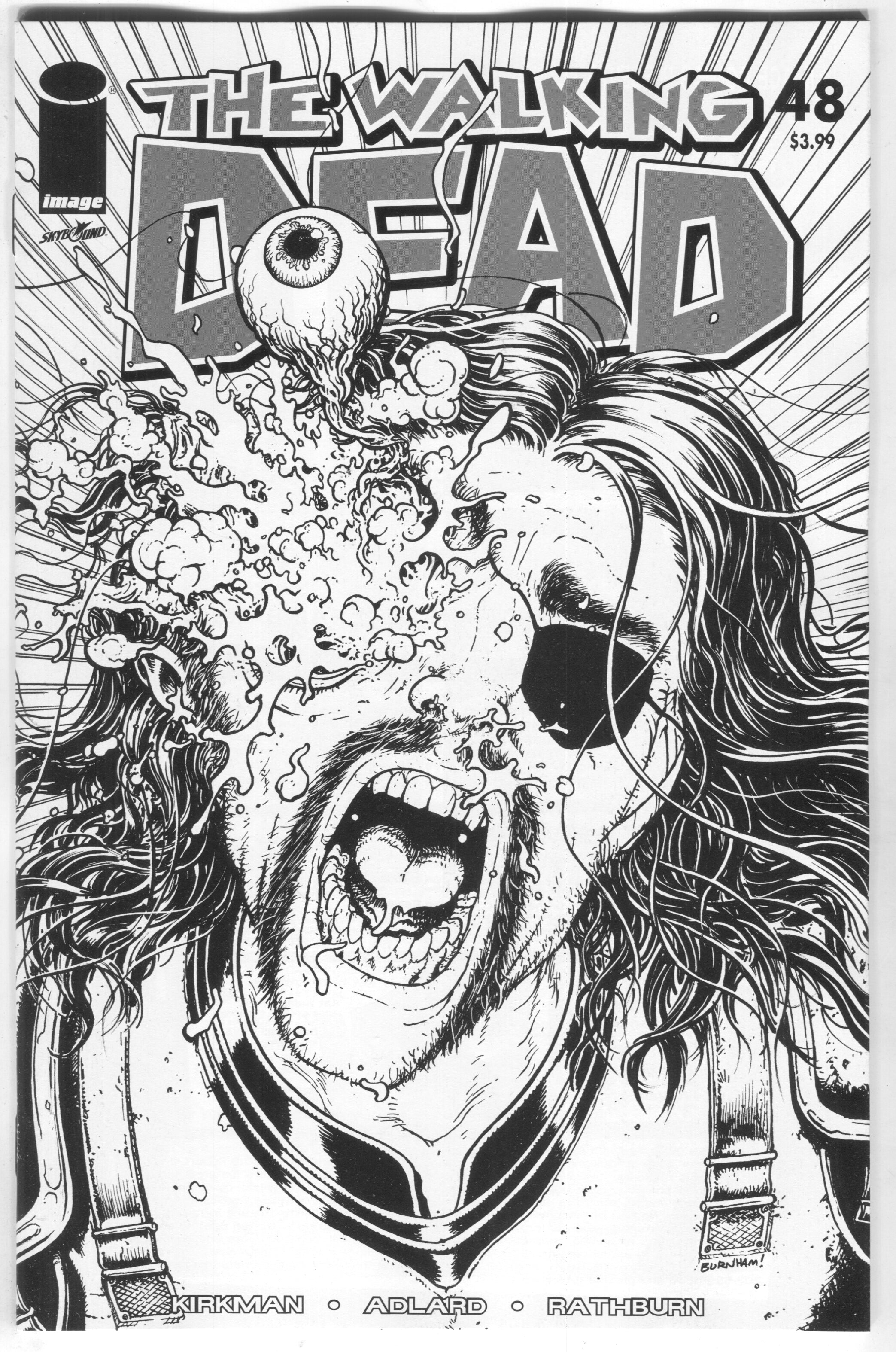 Walking Dead 48 Image 2018 15th Anniversary Chris Burnham B&W Variant Blind Bag