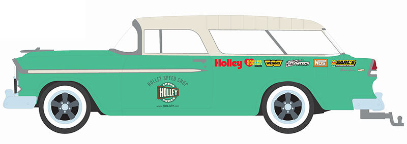 Greenlight 36040-A 1/64 Scale Holley Speed Shop - 1955 Chevrolet Nomad Estate