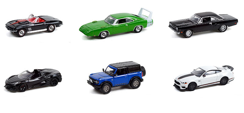 Greenlight 37240-CASE 1/64 Scale Barrett-Jackson 'Scottsdale Edition' Series 8 6-Piece Set