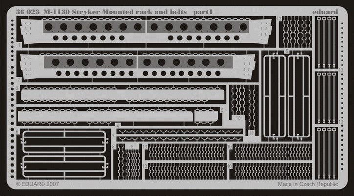Eduard 36023 1/35 Armor- M1130 Stryker Mounted Rack & Belts for AFV