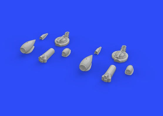 Eduard 648285 1/48 Aircraft- P38F Turbochargers & Air Intakes for ACY (Photo-Etc