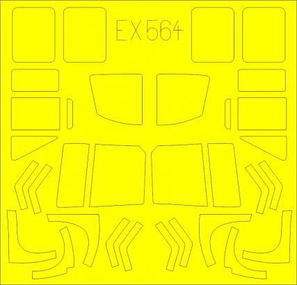 Eduard EX564 1/48 Mask Aircraft- UH1D for KTY
