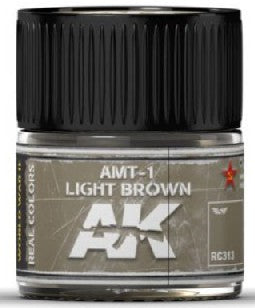 AK Interactive RC313 Real Colors: AMT1 Light Brown Acrylic Lacquer Paint 10ml Bottle