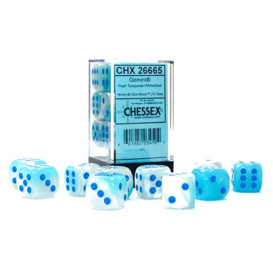 CHESSEX: D6 Gemini DICE SETS - 16mm