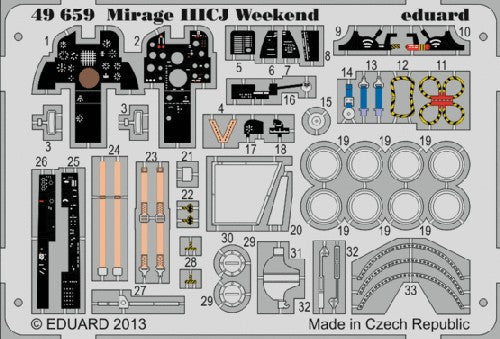 Eduard 49659 1/48 Aircraft- Mirage III CJ Weekend for EDU (Painted)