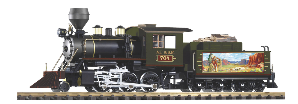 PIKO 38233 G Scale SF Mogul Loco 704 w/Sound