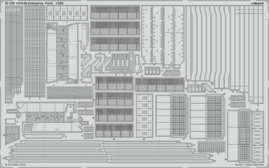 Eduard 53236 1/350 Ship- CVN65 Enterprise Pt.4 for TAM