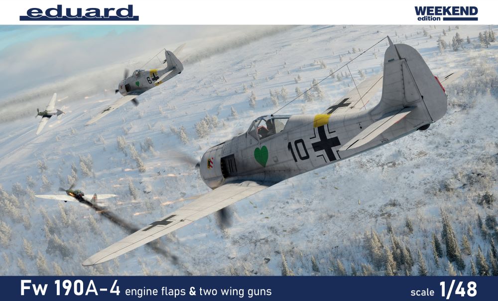 Eduard 84117 1/48 WWII Fw190A4 German Fighter w/2 Gun Wings (Wkd Edition Plastic