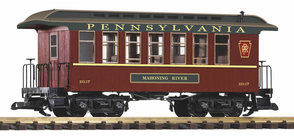 PIKO 38657 G Scale PRR Wood Coach 23117