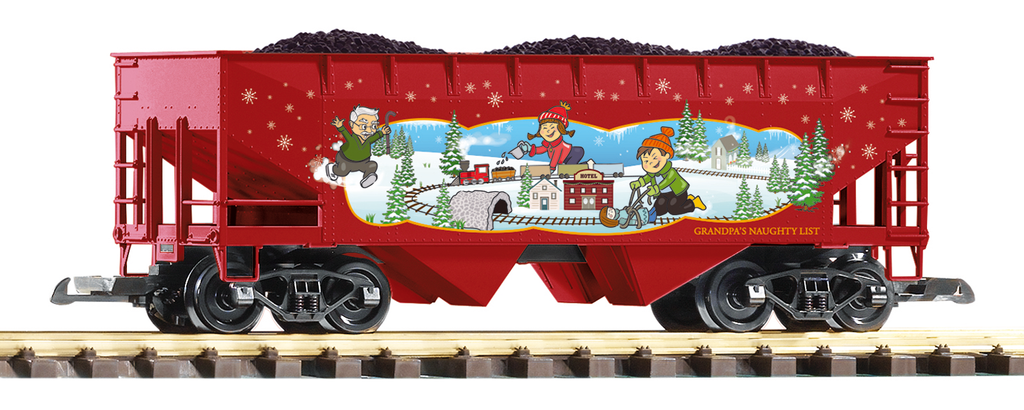 PIKO 38930 G Scale Grandpa's Naughty List Cartoon Hopper