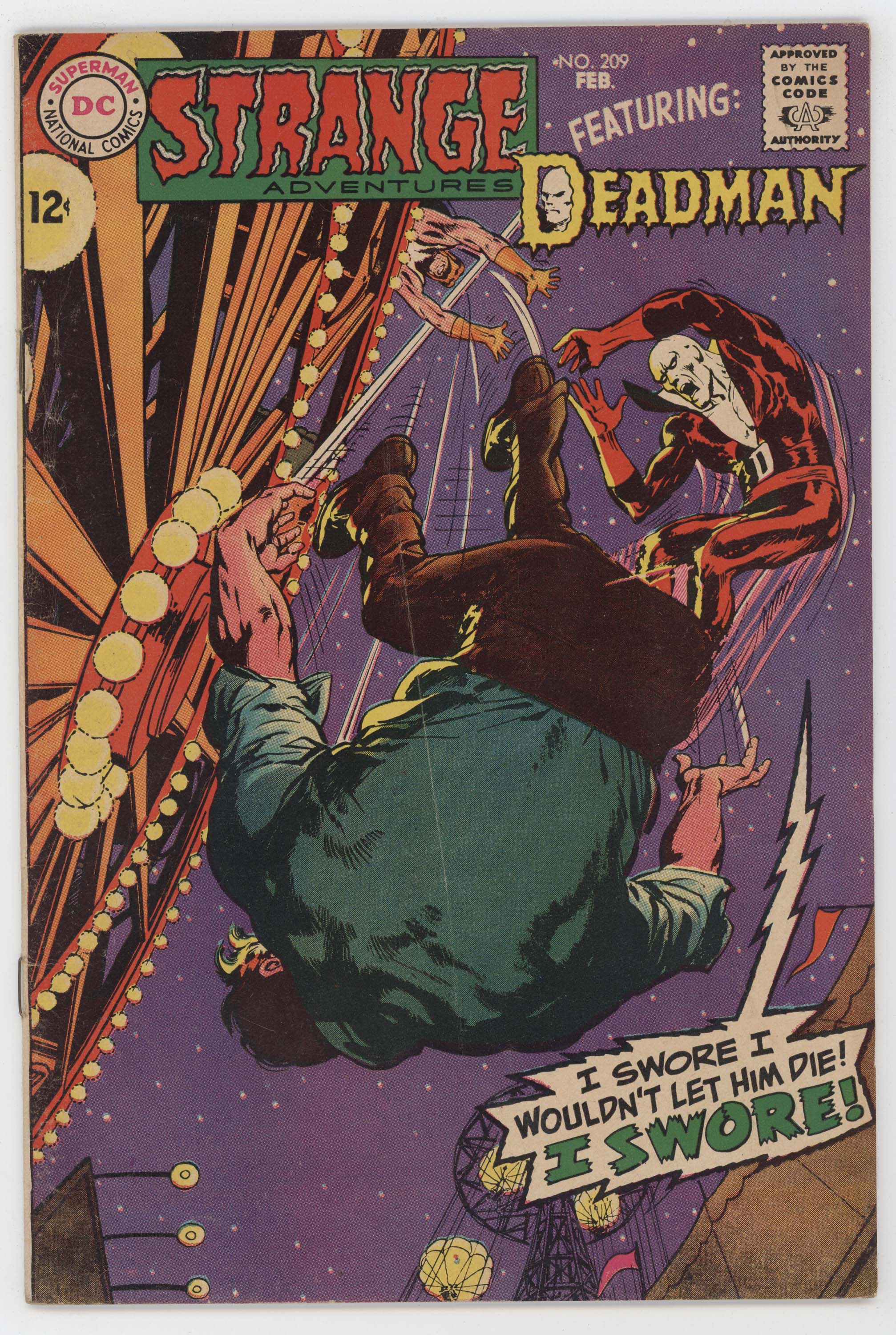 Strange Adventures 209 DC 1968 VG FN Neal Adams Deadman
