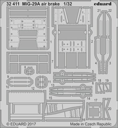 Eduard 32411 1/32 Aircraft- MiG29A Air Brake for TSM