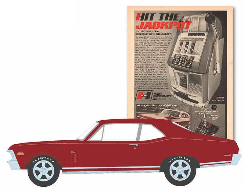 Greenlight 39090-C 1/64 Scale 1970 Chevrolet Camaro Run And Win