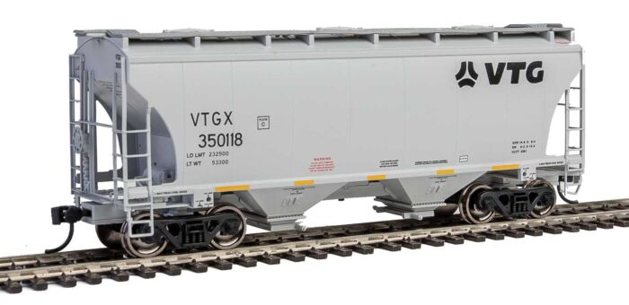 Walthers Mainline 910-7561 HO Scale 39' Trinity 3281 2-Bay Covered Hopper - Ready to Run -- VTG North America VTGX #350118
