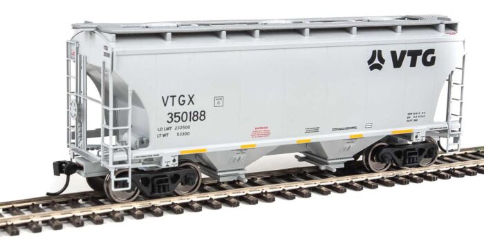 Walthers Mainline 910-7562 HO Scale 39' Trinity 3281 2-Bay Covered Hopper - Ready to Run -- VTG North America VTGX #350188