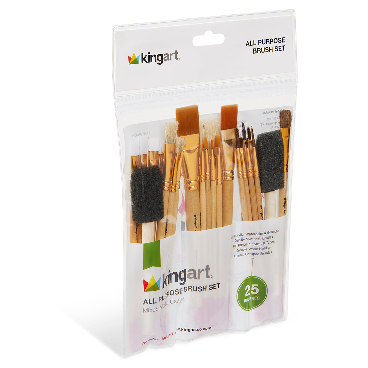 Studio Brush Set Multi-Purpose - 25 Pieces