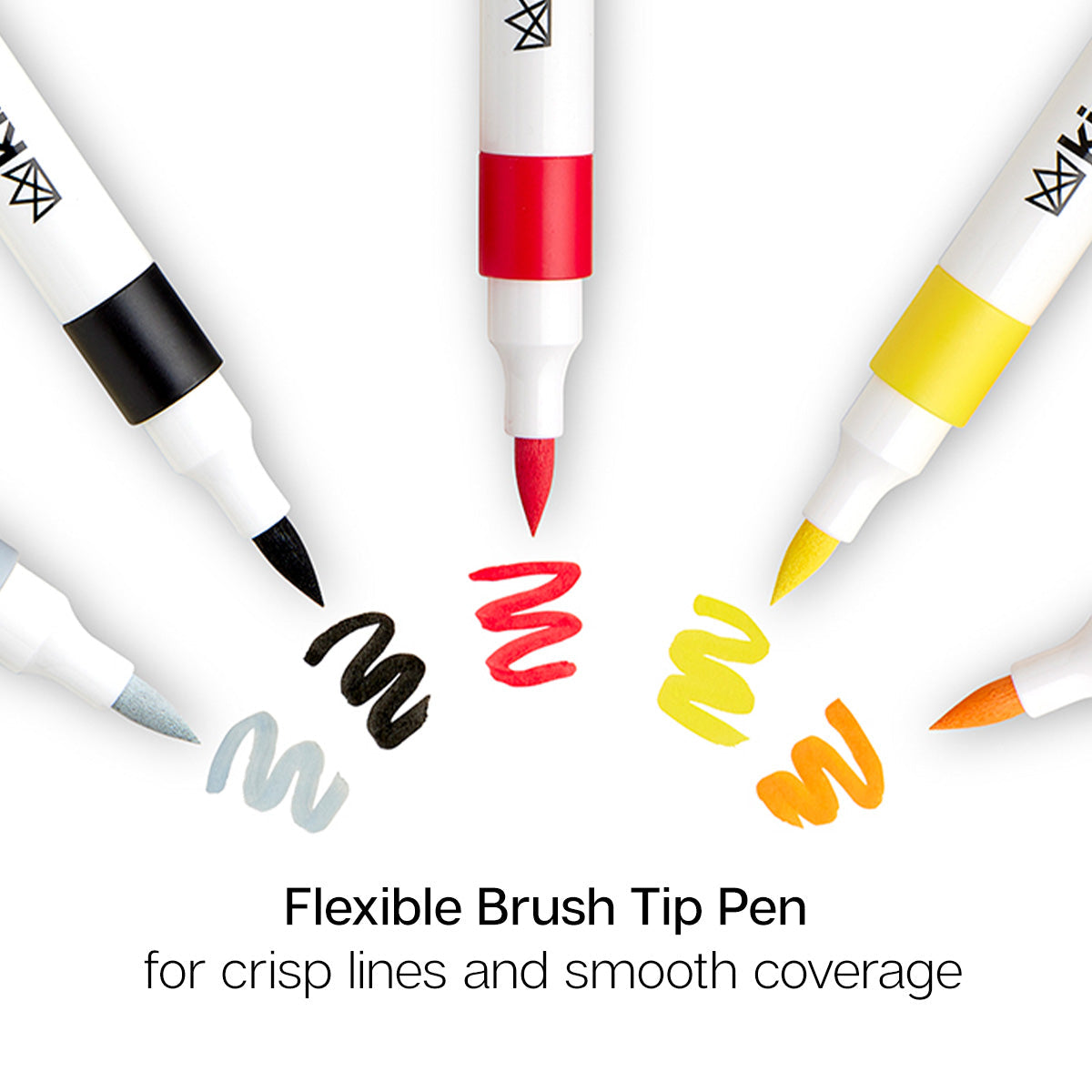 Acrylic Brush Tip Markers 24 Colors