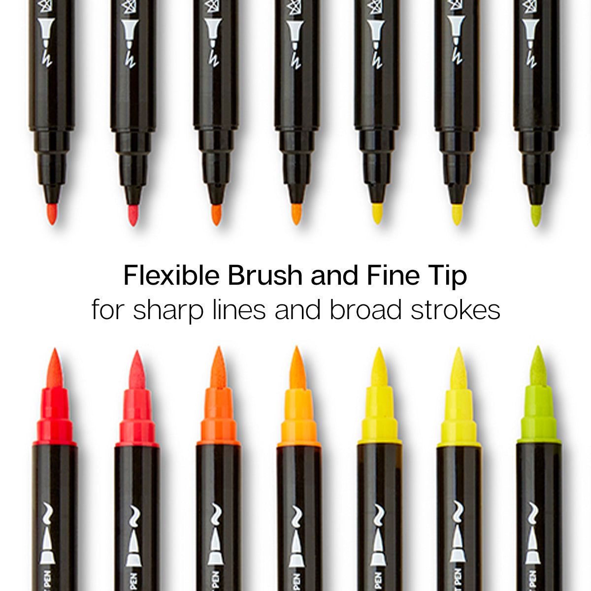 Twin-Tip™ Brush & Fine Acrylic Paint Pens 48 Colors