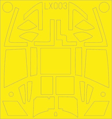 Eduard LX3 1/24 Mask Aircraft- Mosquito FB Mk VI for ARX(D)