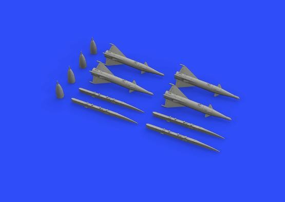 Eduard 672191 1/72 Aircraft- MiG21 RS2US Missiles for EDU (Decals & Resin)