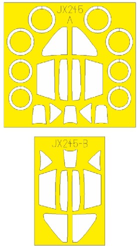 Eduard JX245 1/32 Mask Aircraft- Me262A TFace for RVL