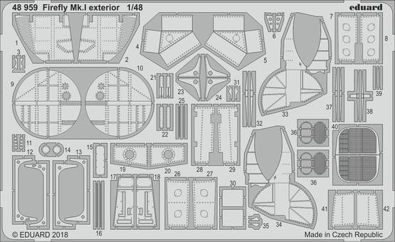 Eduard 48959 1/48 Aircraft- Firefly Mk I Exterior for TSM (D)