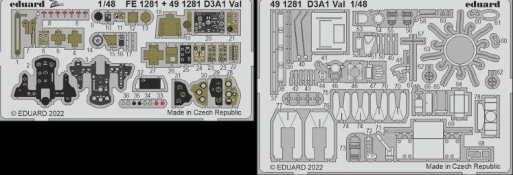 Eduard 491281 1/48 Aircraft- D3A1 Val for HSG (Painted)