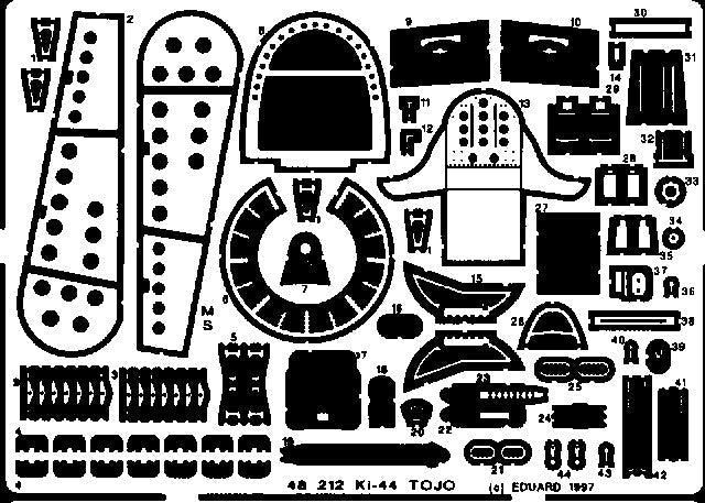 Eduard 48212 1/48 Aircraft- Ki44 Tojo for HSG