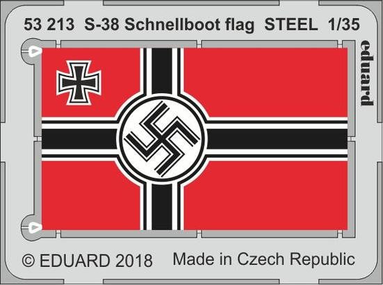 Eduard 53213 1/35 Ship- S38 Schnellboot Flag Steel for ITA (Painted)
