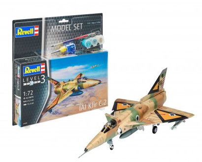 Revell 63890 1/72 IAI Kfir C2 Fighter w/paint & glue