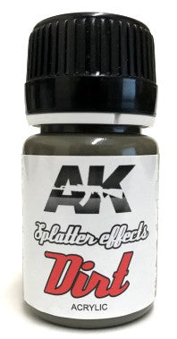 AK Interactive 8086 Splatter Effects Dirt Acrylic 35ml Bottle