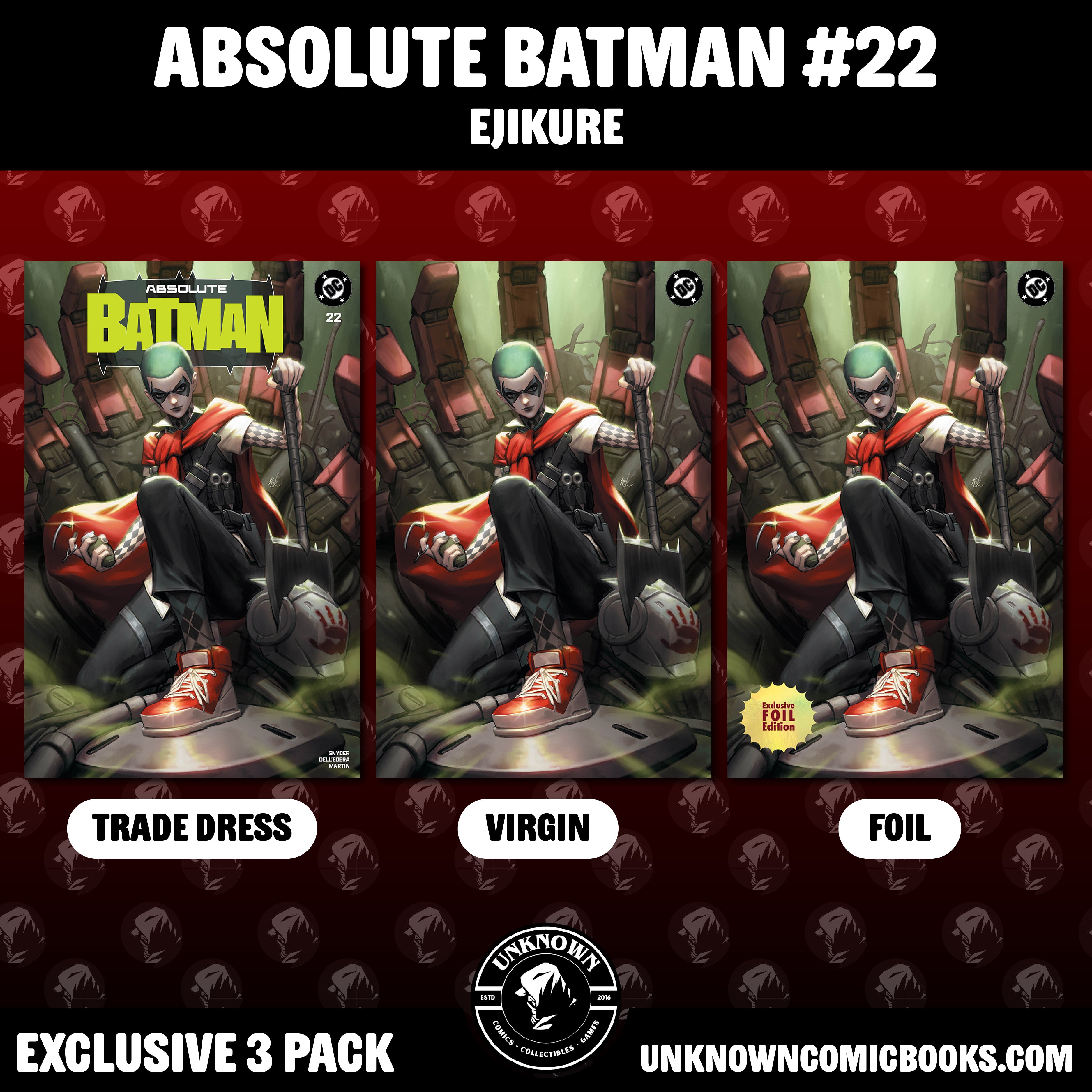 [3 PACK] ABSOLUTE BATMAN #22 EJIKURE EXCLUSIVE VAR (07/08/2026)