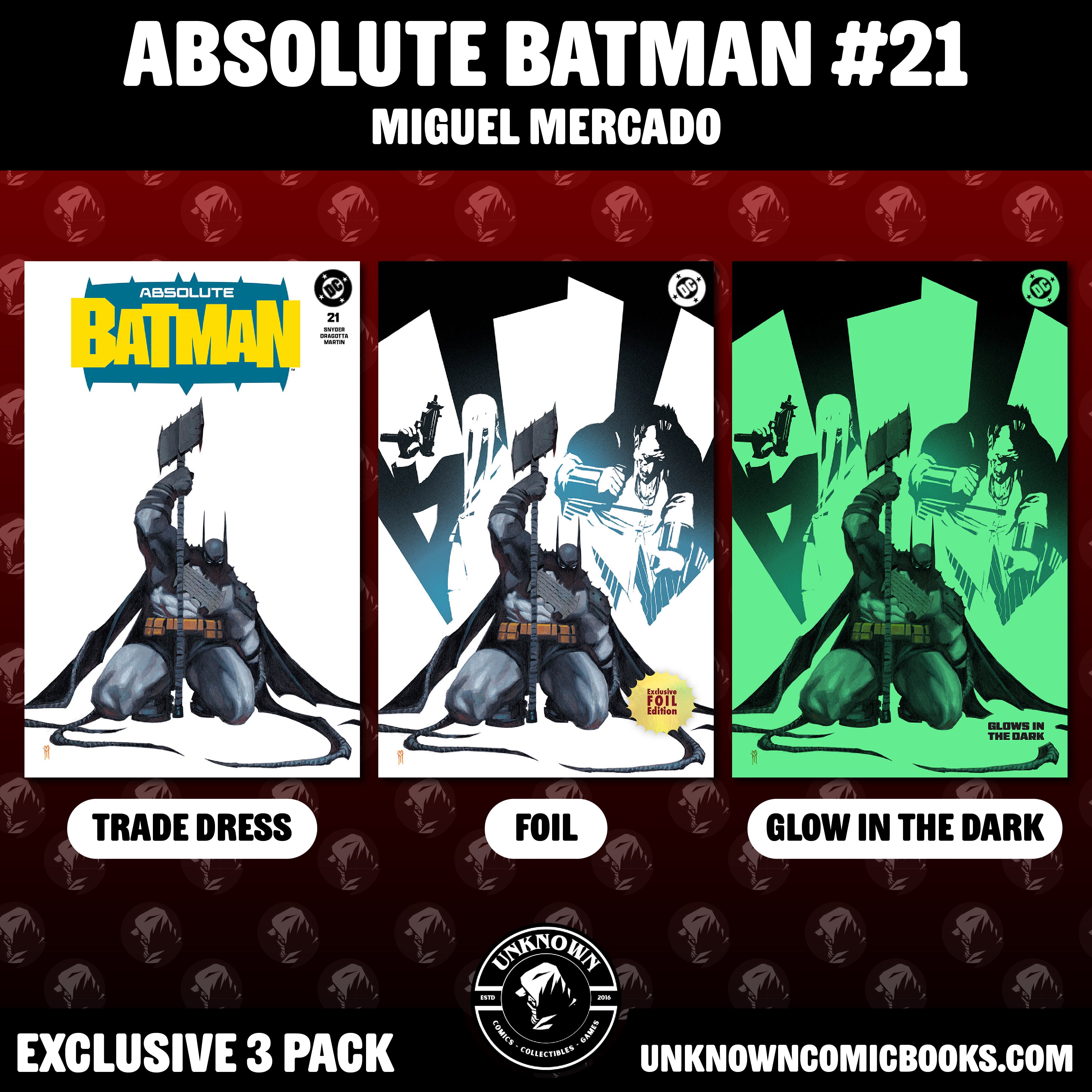 [3 PACK] ABSOLUTE BATMAN #21 MIGUEL MERCADO EXCLUSIVE VAR (06/17/2026)