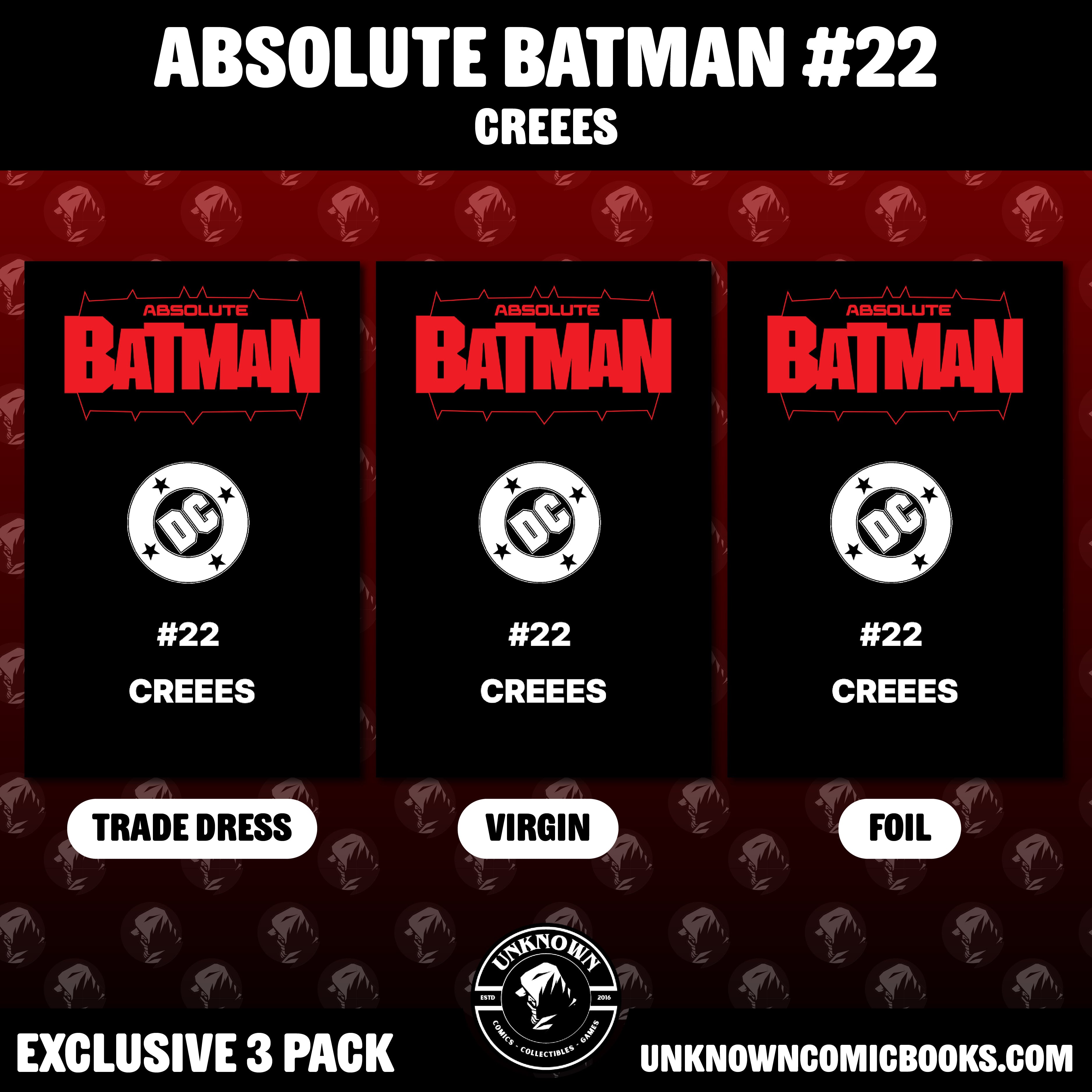 [3 PACK] ABSOLUTE BATMAN #22 CREEES EXCLUSIVE VAR (07/08/2026)