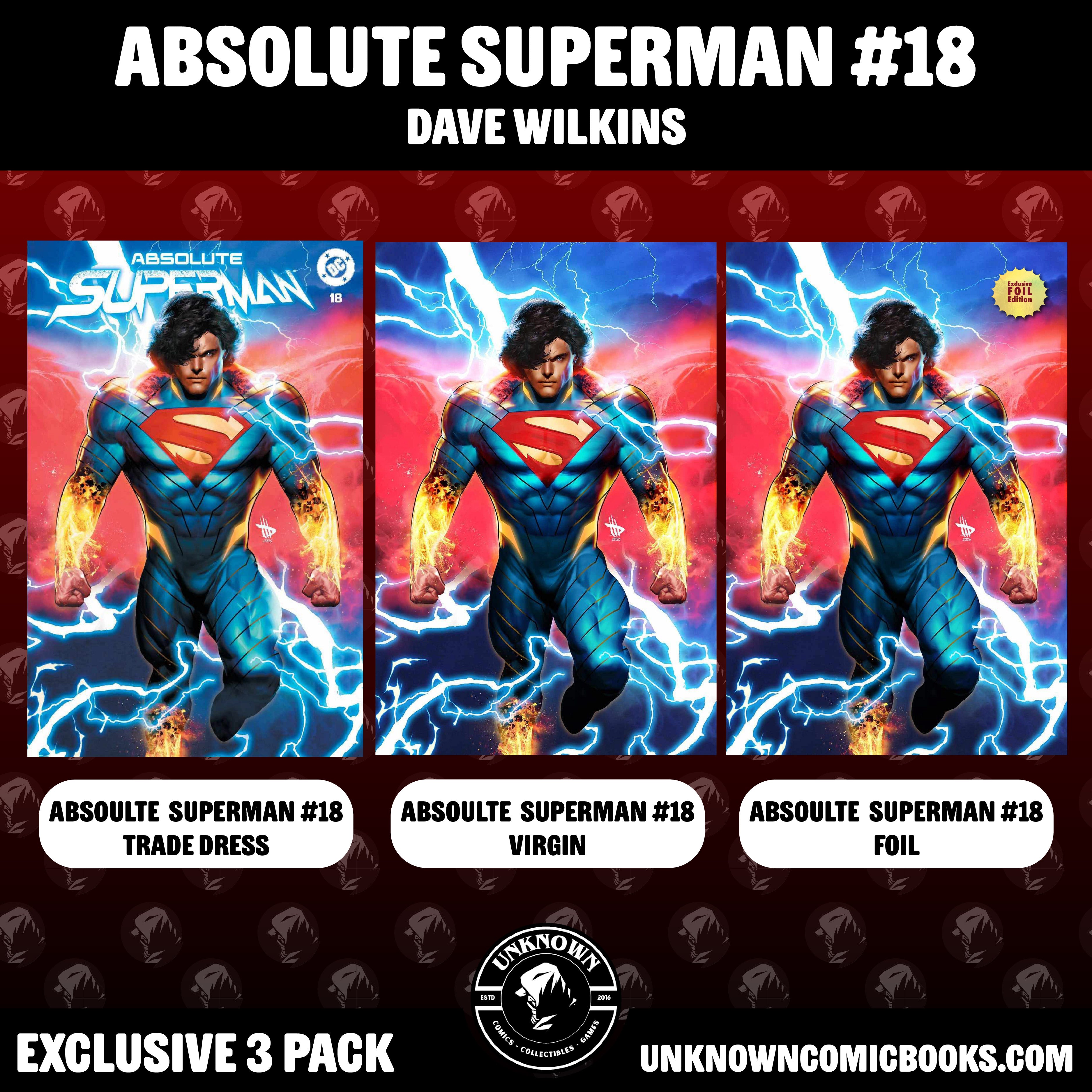 [3 PACK] ABSOLUTE SUPERMAN #18 DAVE WILKINS VAR (04/01/2026)