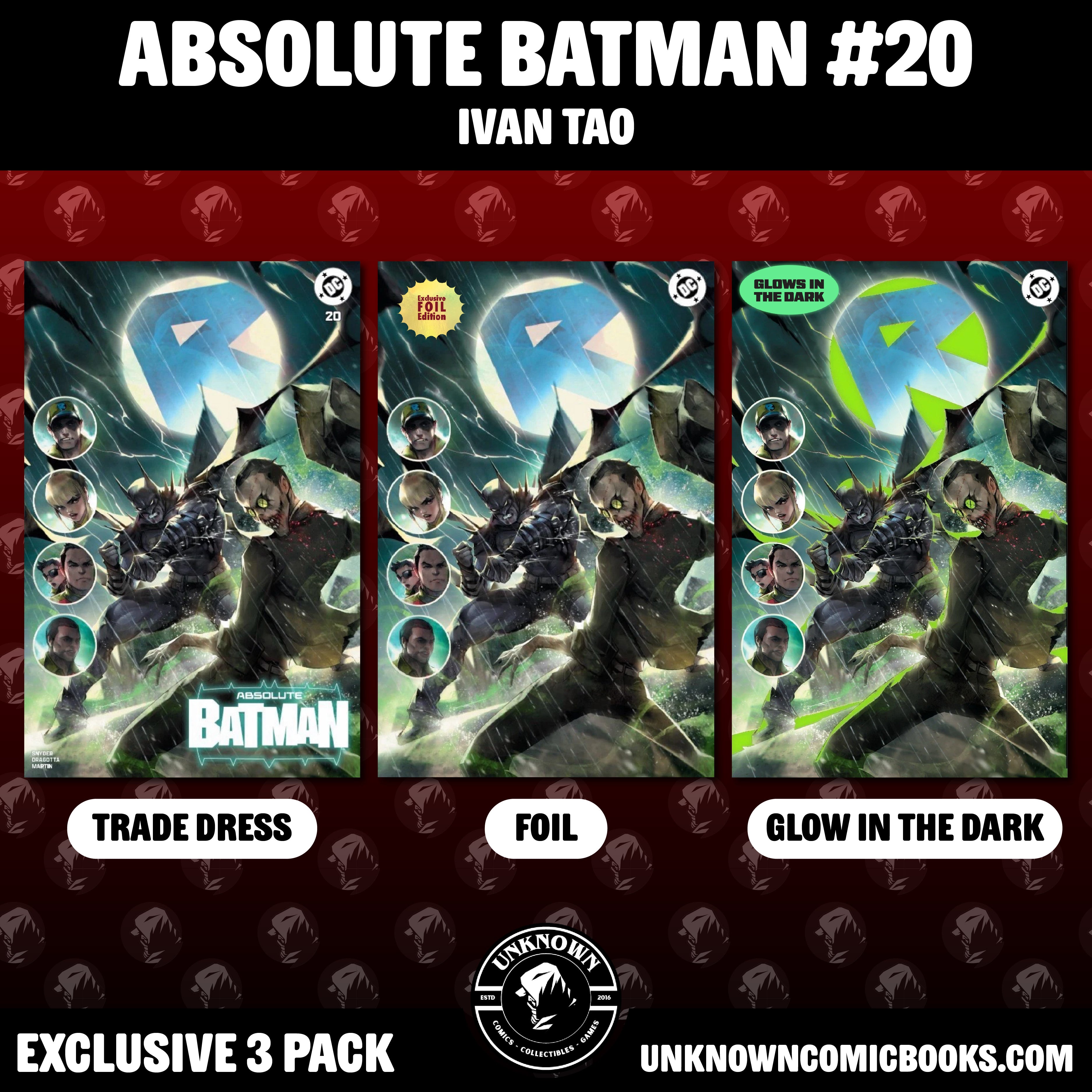 [3 PACK] ABSOLUTE BATMAN #20 IVAN TAO EXCLUSIVE VAR (06/03/2026)