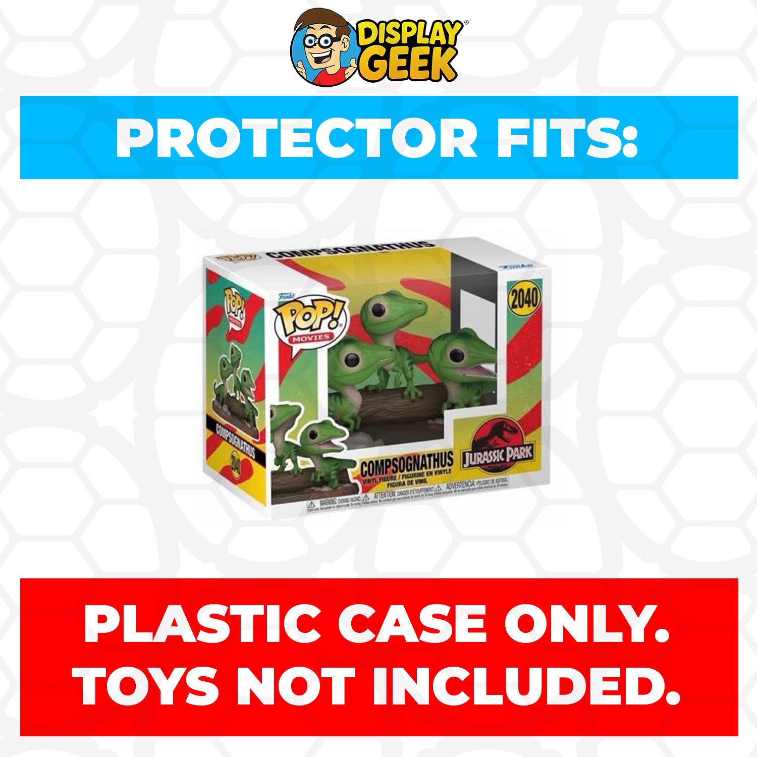 Pop Protector for 4 inch Funko Pop Jurassic Park - Tiger Raptor #2041