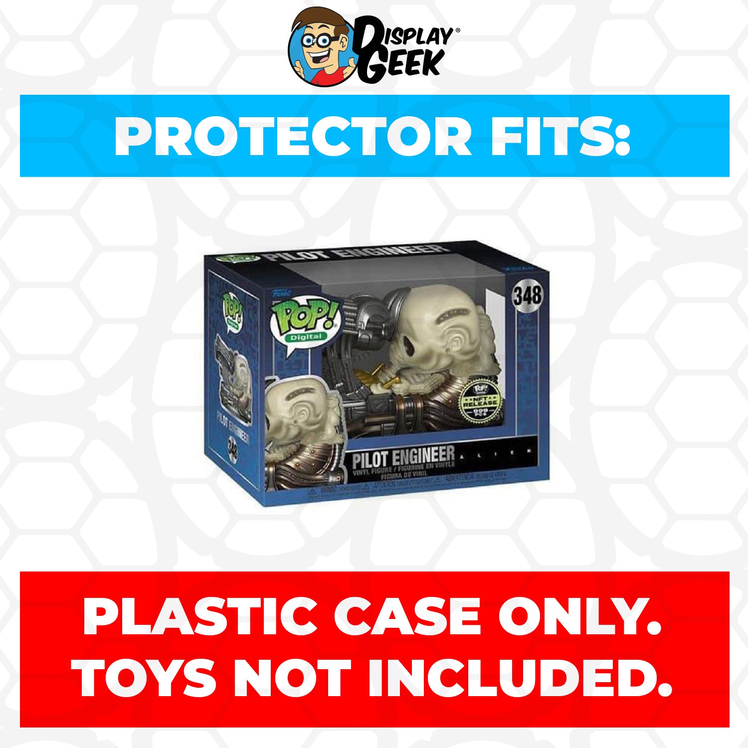 Pop Protector for 4 inch Funko Pop NFT Alien - Xenomorph Metallic GITD #344