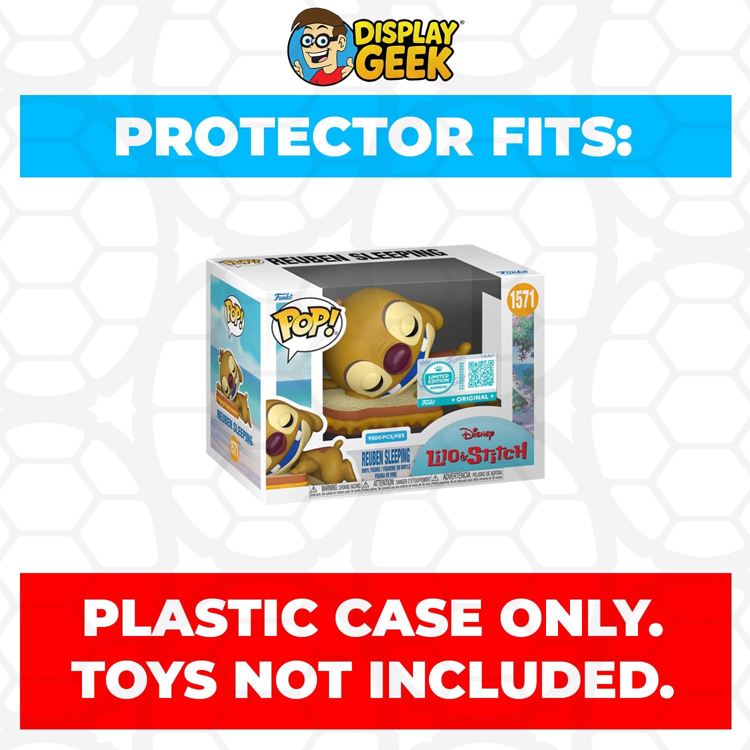 Pop Protector for 4 inch Funko Pop Reuben Sleeping #1571
