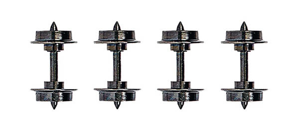 Busch 12299 HOn2 Scale Metal Wheelsets - Feldbahn -- pkg(4)