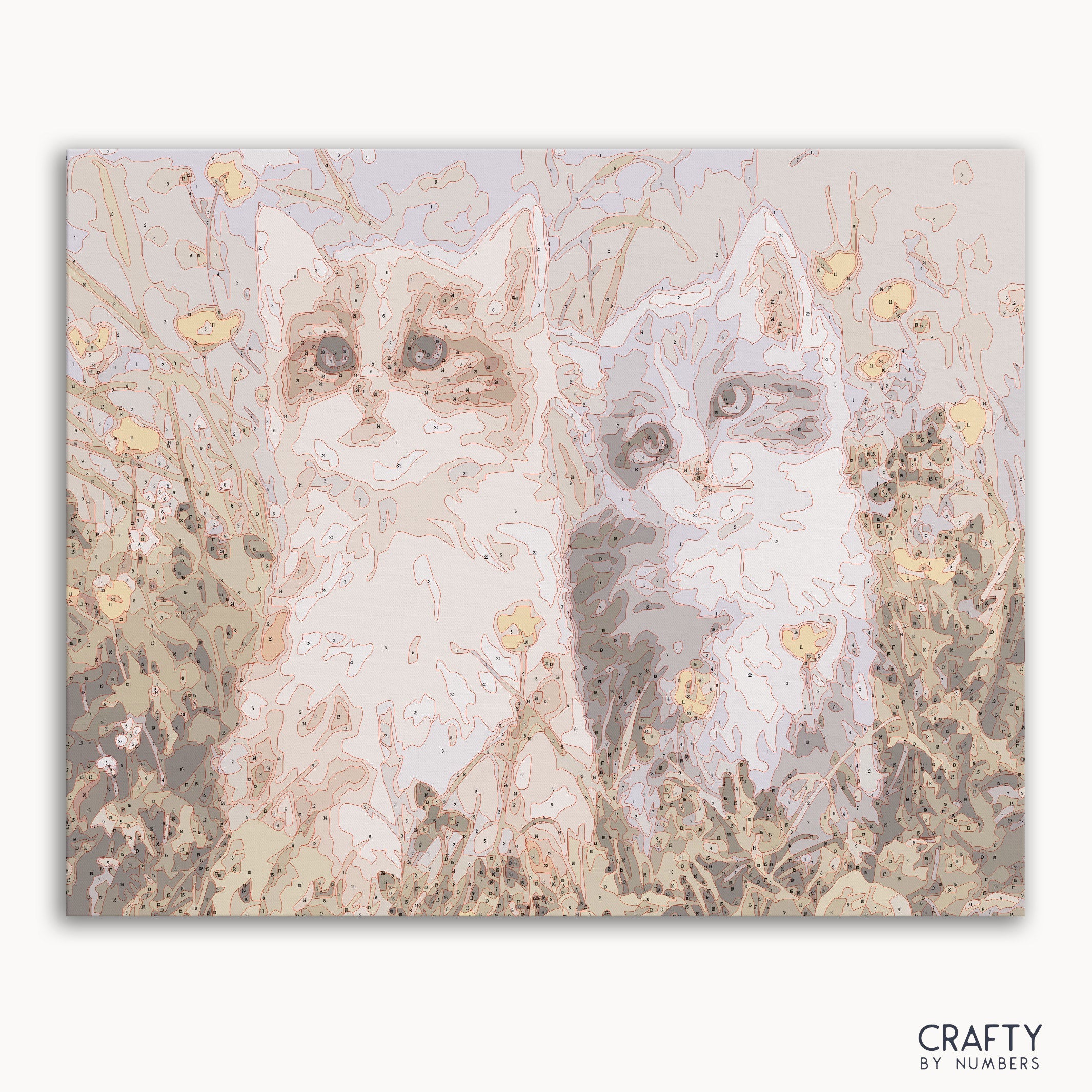 Two Cats Peering